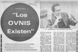 "Los OVNIS exiten" (entrevista)