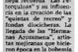 Crónicas para el recuerdo.