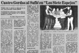 Cuatro gordas al suflé en "Los siete espejos"