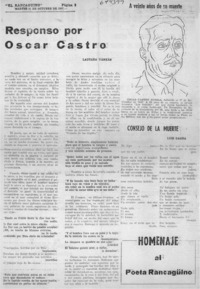 Responso por Oscar Castro