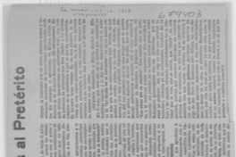 Libros, peligrosas miradas al pretérito