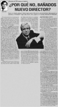 Por qué no, Bañados nuevo director?