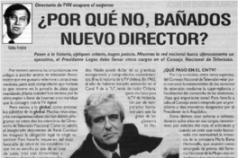 Por qué no, Bañados nuevo director?