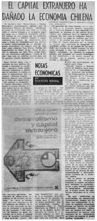 El capital extranjero ha dañado la economía chilena