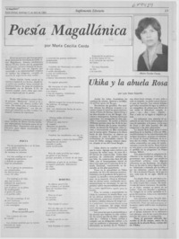 Poesía magallánica.