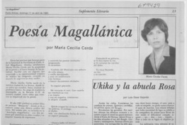 Poesía magallánica.