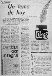 Un tema de hoy