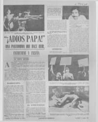 Adiós papá!" un pantomima que hace reir, entretiene y enseña: [entrevista]