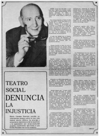 Teatro social denuncia la injusticia