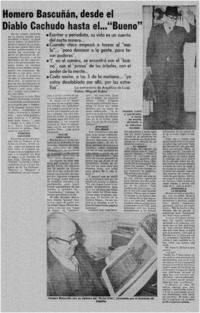 Homero Bascuñán, desde el diablo cachudo hasta el..."Bueno".