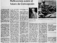 Reflexiones sobre el futuro de Concepción.