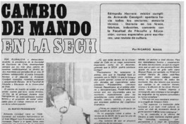 Cambio de mando en la Sech