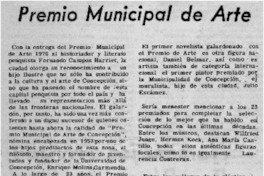 Premio minicipal de arte.