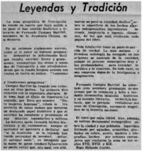 Leyendas y tradición.