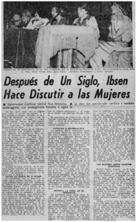 Después de un siglo, Ibsen hace discutir a las mujeres