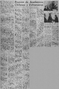 Reunión de académicos chilenos y extranjeros.