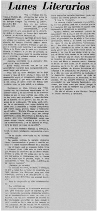 Lunes literarios.