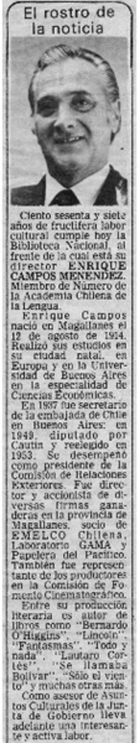 El rostro de la noticia.