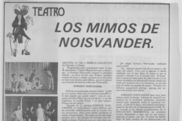 Los mimos de Noisvander.