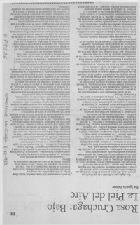 Rosa Cruchaga, Bajo la piel del aire