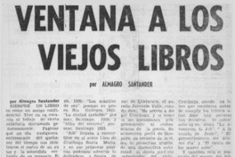Ventana a los viejos libros