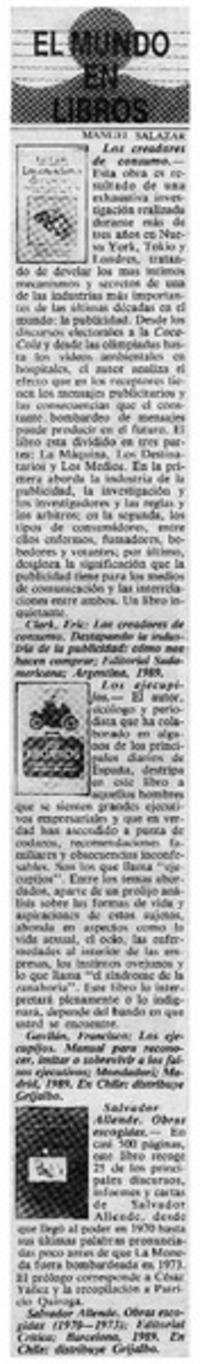 Salvador Allende. Obras escogidas.