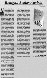 Benigno Avalos Ansieta