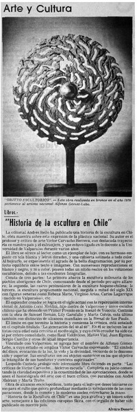 Historia de la escultura en Chile