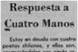 Respuesta a cuatro manos