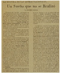 Un Sueño que no se realizó