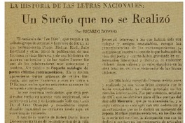 Un Sueño que no se realizó
