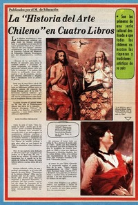La "Historia del arte chileno" en cuatro libros.