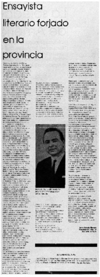 Ensayista literario forjado en la provincia