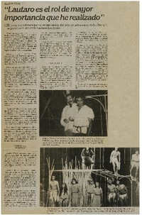 Lautaro es el rol de mayor importancia que he realizado"