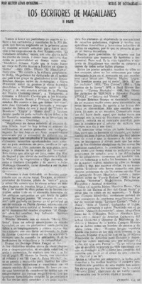 Los escritores de Magallanes II parte