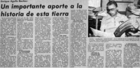 Un importante aporte a la historia de esta tierra.