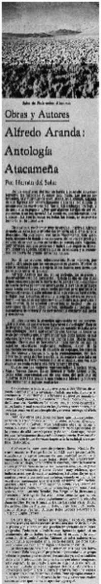 Alfredo Aranda, Antología atacameña
