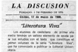 Literatura viva"