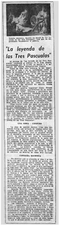 La Leyenda de las tres pascualas".