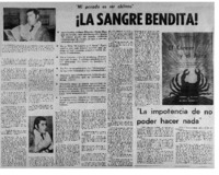 La sangre bendita! : [entrevista]