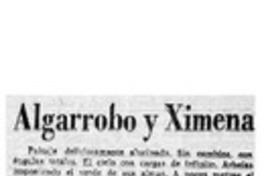 Algarrobo y Ximena