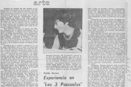 Experiencia en "Las 3 pascualas"