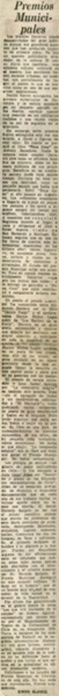 Premios Municipales