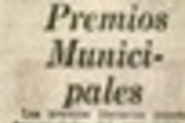 Premios Municipales