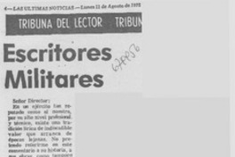 Escritores militares