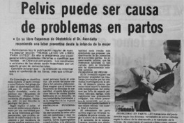 Pelvis puede ser causa de problemas en partos.