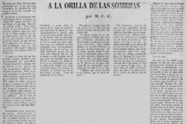 A la orilla de la sombra