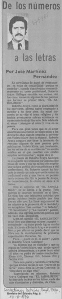 De los números a las letras