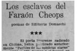 Los Esclavos del faraón Cheops