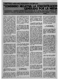 Considero negativa la concentración de poder económico generado por la nueva previsión": [entrevista]